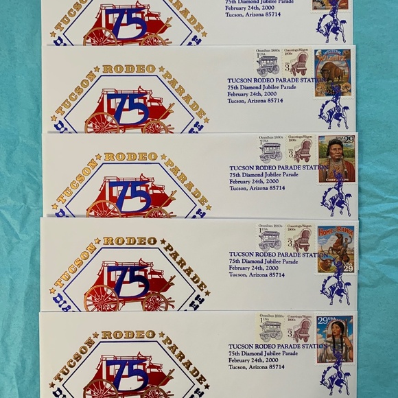 U.S. Postal Service Other - Tucson Arizona Rodeo Parade Diamond Jubilee Cachets